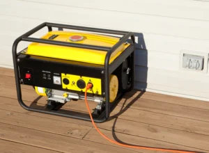 close up shot portable electric generator